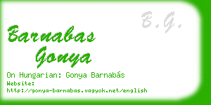 barnabas gonya business card